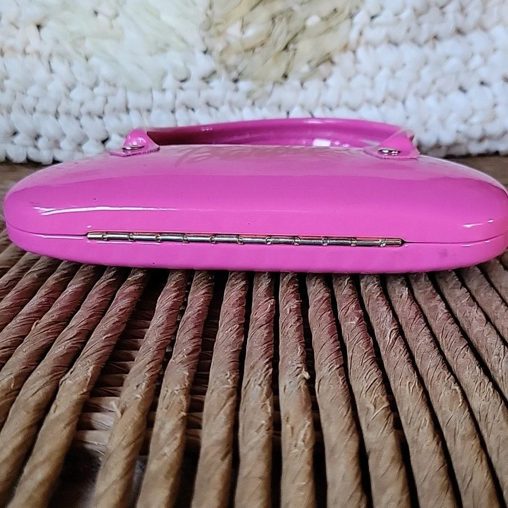 Barbie mini bag, eyeglass/sunglass hard case, pink